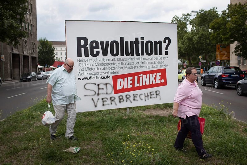 DEU Germany Germany Berlin election posters of the party Die Linke
