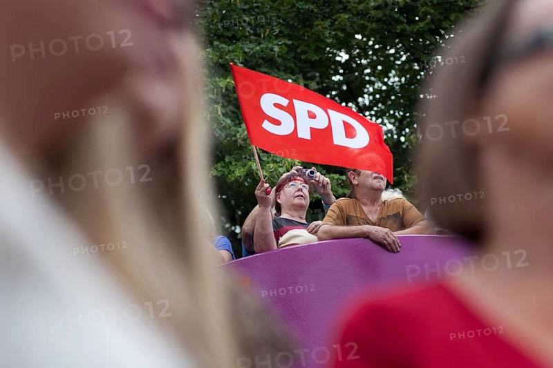 DEU, Germany, Berlin, 17.08.2013 SPD election campaign kick-off with top candidate Peer Steinbrück under the slogan “The We Decide” with a celebration of 150 years of the SPD in front of the upcoming general election with candidate Peer Steinrück