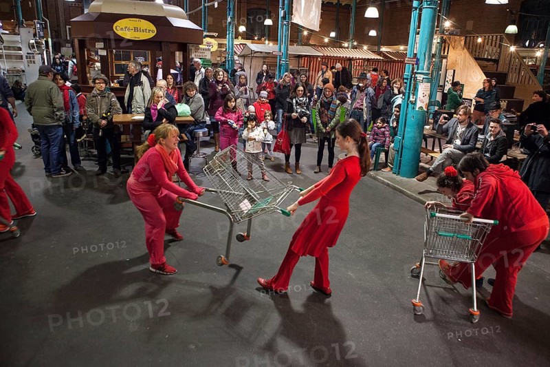 DEU Germany Germany Berlin Citizen Art Days by the artist group 'Parallel Worlds at Markthalle Neun in Berlin-Kreuzberg with a focus on post-growth economics