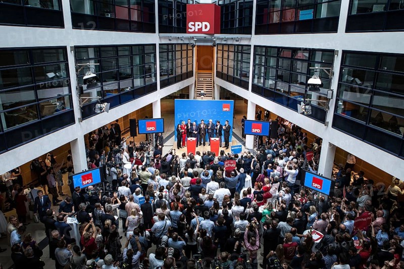DEU Germany Germany Berlin election party at the SPD party headquarters