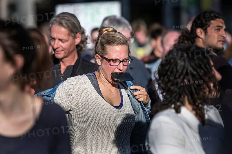 DEU Germany Germany Berlin Monday demonstration on Potsdamer Platz, as an alternative during the soccer World Cup, which also takes over the Brandenburg Gate with a fan mile