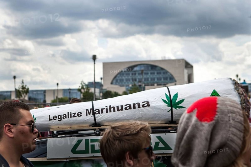 DEU Germany Germany Berlin demonstrators at the Hemp Parade 2014
