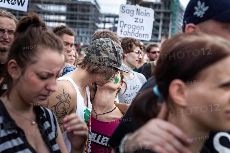 DEU Germany Germany Berlin demonstrators at the Hemp Parade 2014