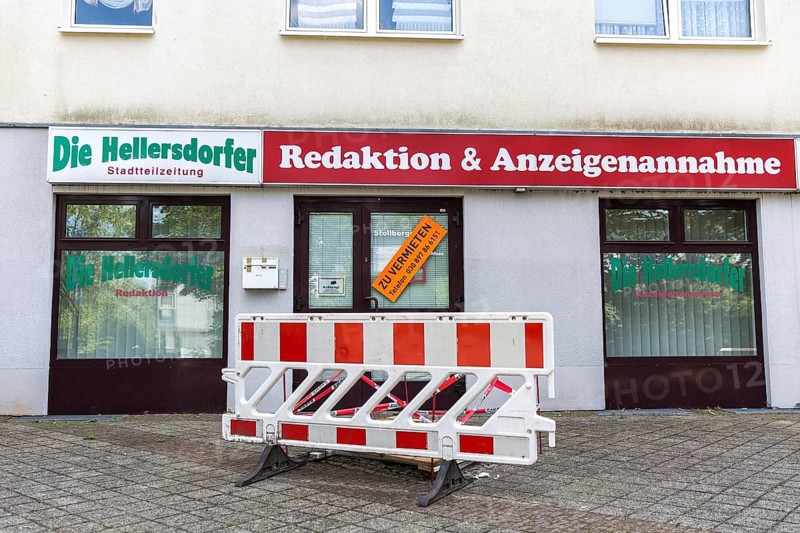DEU Germany Germany Berlin Living in Berlin-Hellersdorf. Closed local newspaper