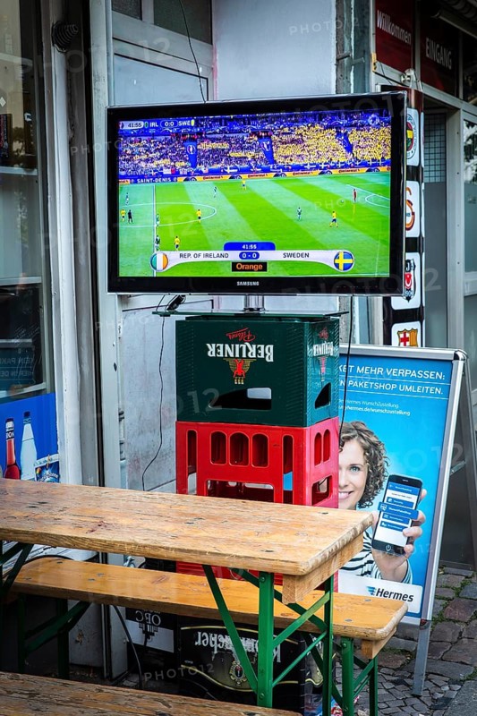 DEU Germany Germany Berlin TV broadcast of euro 2016 in Berlin