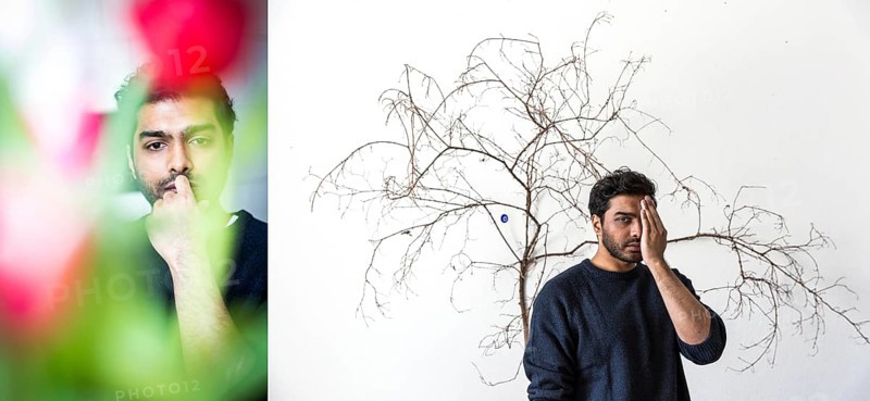 DEU Germany Germany Berlin The Tamil writer Senthuran Varatharjara in his Berlin apartment