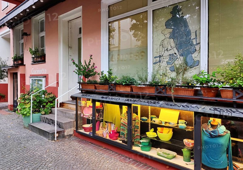 Außenansicht Cucinotto, Kitchen Supply Store in Bergmannstraße, Kreuzberg, Berlin, Germany