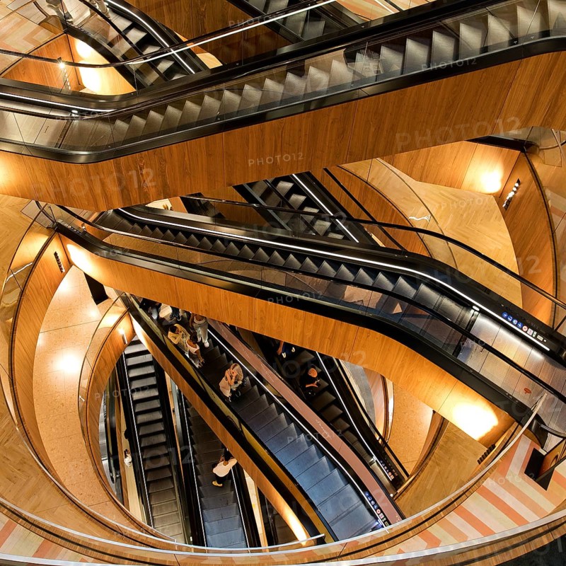 Escalators, Kaufhaus des Westens, KaDeWe, Tauentzienstraße, Charlottenburg, Berlin, Germany