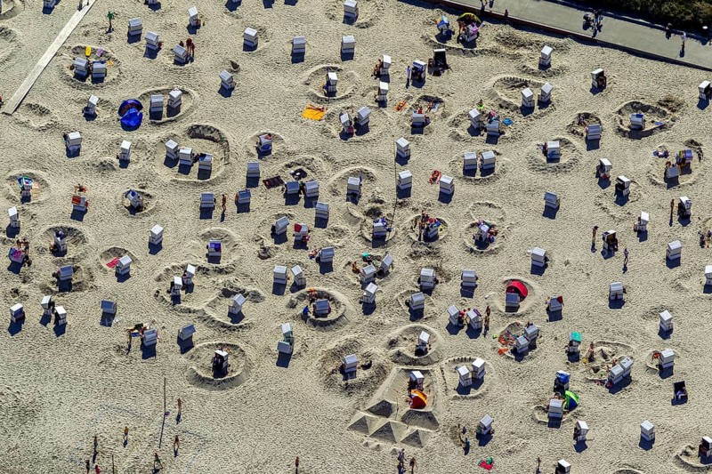 Aerial photo, Wangerooge, North Sea, North Sea island, East Frisian Islands, Lower Saxony, Germany, Europe, birds-eyes view, aerial photography, aerial photography, overview, overview, bird's eye view