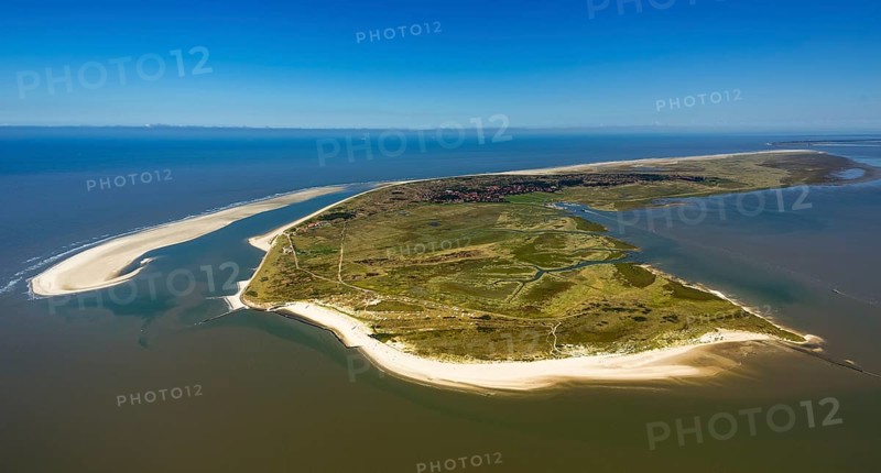 Sandbank, Schillbalje, Wadden Sea, aerial view, Spiekeroog, North Sea, North Sea island, East Frisian Islands, Lower Saxony, Germany, Europe, birds-eyes view, aerial view, aerial photography, aerial photography, overview, bird's eye view