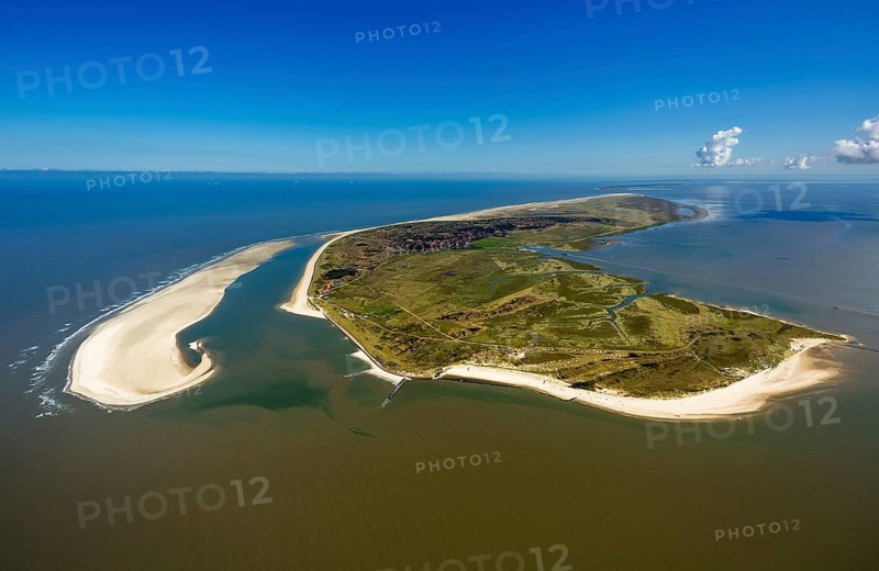 Sandbank, Schillbalje, Wadden Sea, aerial view, Spiekeroog, North Sea, North Sea island, East Frisian Islands, Lower Saxony, Germany, Europe, birds-eyes view, aerial view, aerial photography, aerial photography, overview, bird's eye view