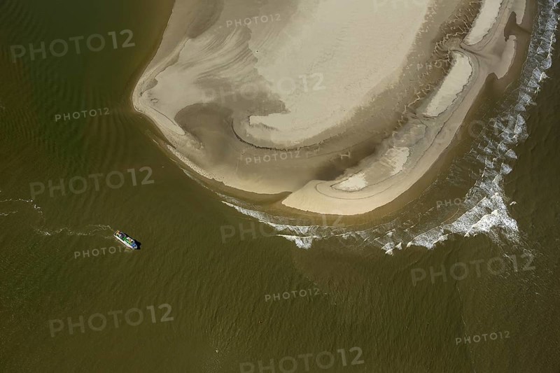 Osterhook, Wadden Sea, aerial view, Langeoog, North Sea, North Sea island, East Frisian Islands, Lower Saxony, Germany, Europe, birds-eyes view, aerial photography, aerial photography, overview, bird's eye view