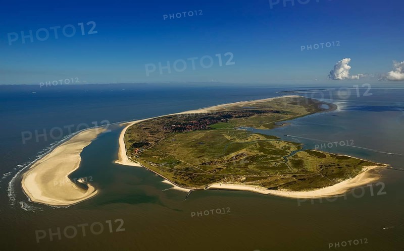 Sandbank, Schillbalje, Wadden Sea, aerial view, Spiekeroog, North Sea, North Sea island, East Frisian Islands, Lower Saxony, Germany, Europe, birds-eyes view, aerial view, aerial photography, aerial photography, overview, bird's eye view