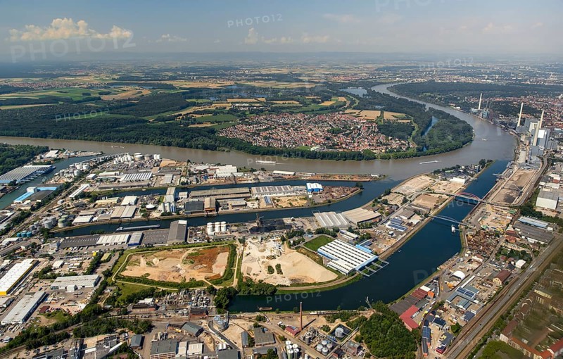 Rheinchemie Rheinau-Hafen Mannheim, Rhine, Mannheim, Baden-Württemberg, Germany, Europe, aerial view, birds-eyes view, aerial photography, aerial photography, overview, bird's eye view