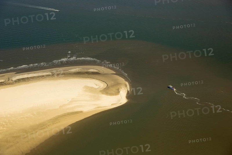 Osterhook, Wadden Sea, aerial photo, Langeoog, North Sea, North Sea island, East Frisian Islands, Lower Saxony, Germany, Europe, birds-eyes view, aerial photography, aerial photography, overview, bird's eye view, Baltrum