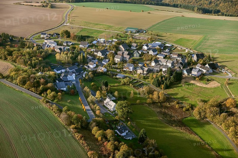 Hunsrück, Schwerbach, Saarland, Germany, Europe, Neunkirchen/Saar, aerial view, birds-eyes view, aerial photography, aerial photography, overview, bird's eye view