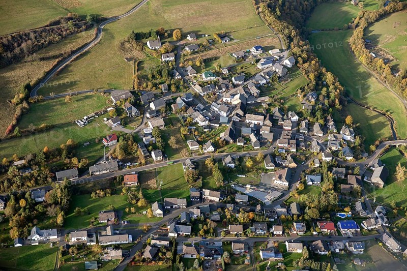 Hunsrück, Schwerbach, Saarland, Germany, Europe, Sankt Ingbert, aerial photo, birds-eyes view, aerial photography, aerial photography, overview, bird's eye view