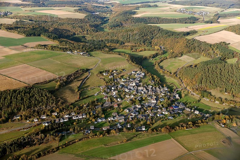 Hunsrück, Schwerbach, Saarland, Germany, Europe, Sankt Ingbert, aerial photo, birds-eyes view, aerial photography, aerial photography, overview, bird's eye view