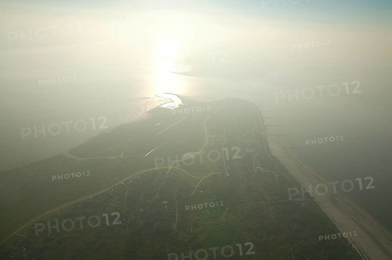 Baltrum Flight date 06.10.2005 Photo: Aerial photo Hans Blossey, Island North Sea East Frisia East Frisian Islands Beach Holidays