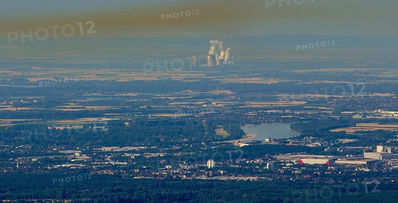 Geesthacht Energypark, Kernkraftwerk Krümmel GmbH, nuclear power plant on the Elbe, Geesthacht, Northern Germany, Schleswig-Holstein, Germany, Mettmann, Rhineland, North Rhine-Westphalia, Europe, aerial photo, birds-eyes view, aerial photography, aerial photography, overview, bird's eye view