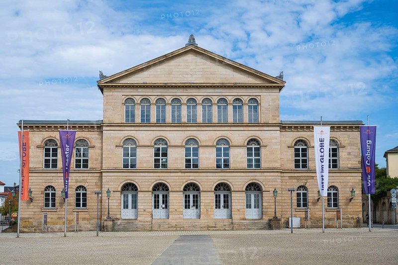 Landestheater, Schlossplatz, Coburg, Upper Franconia, Franconia, Bavaria, Germany