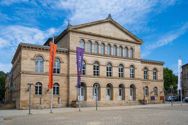 Landestheater, Schlossplatz, Coburg, Upper Franconia, Franconia, Bavaria, Germany