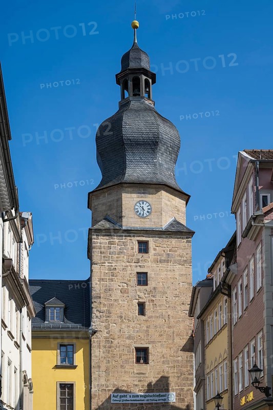 Spitalgasse, Spitaltor, Historic City Gate, Tower, Coburg, Upper Franconia, Franconia, Bavaria, Germany