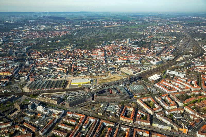 Continental Reifen Deutschland GmbH, ContiTech Luftfedersysteme GmbH, plant and administration Hanover, Hanover, state capital, Lower Saxony, Germany, DE, Europe, aerial photo, birds-eyes view, aerial photography, aerial photography, overview, overview, bird's eye view
