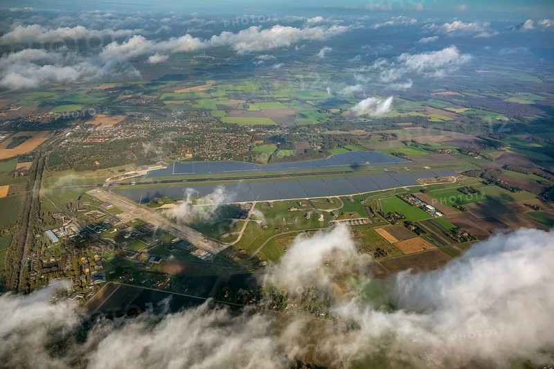 Former airbase Ahlhorn, former military airbase Ahlhorn ETNA, Emstek, Lower Saxony, Germany, Europe, aerial photo, birds-eyes view, aerial view, aerial photography, aerial photography, overview, bird's eye view