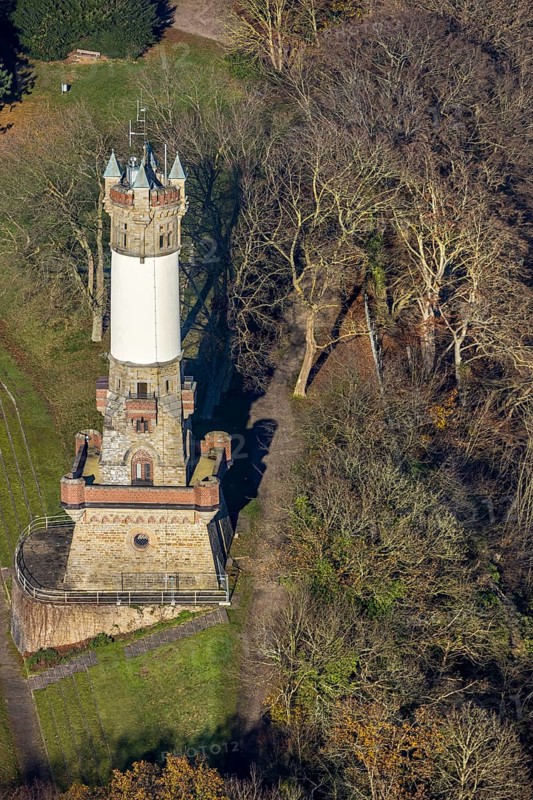 Aerial view, Harkortturm, Wetter, Wetter, Ruhr area, North Rhine-Westphalia, Germany