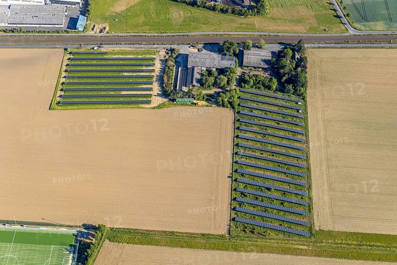 Aerial view, Warmener Weg farm, Wickede (Ruhr), North Rhine-Westphalia, Germany