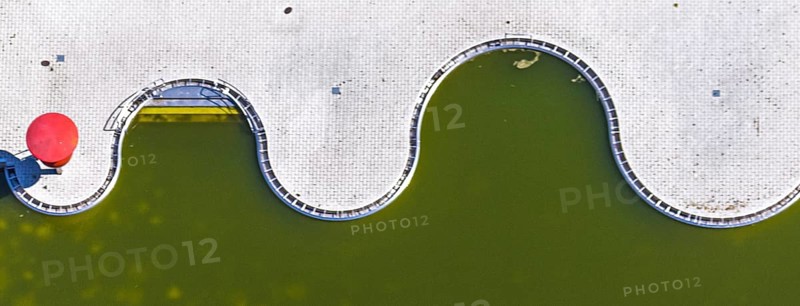 Aerial view, outdoor swimming pool Annen, Witten, Ennepe-Ruhr district, Ruhr area, North Rhine-Westphalia, Germany