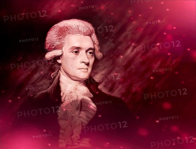 Portrait of Thomas Jefferson, 1743 - 1826, third president of the United States and principal author of the Declaration of Independence, digitally optimized based on a painting by Mather Brown