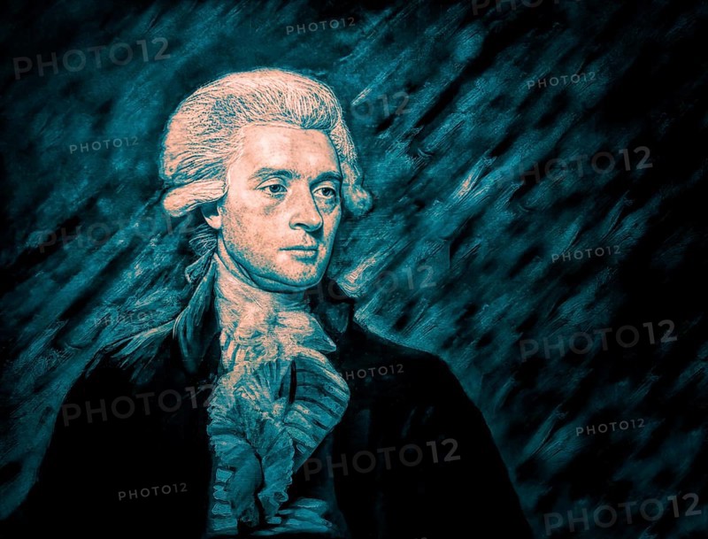 Portrait of Thomas Jefferson, 1743 - 1826, third president of the United States and principal author of the Declaration of Independence, digitally optimized based on a painting by Mather Brown