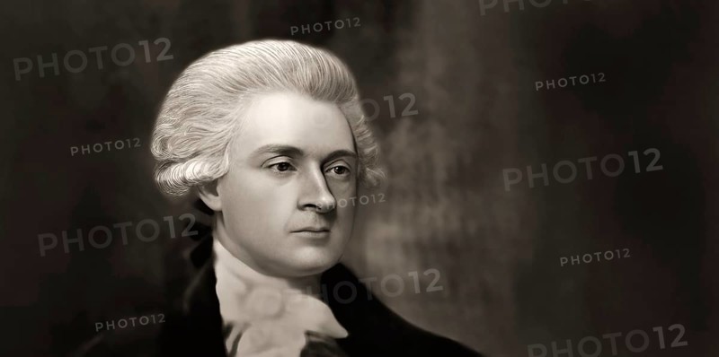 Portrait of Thomas Jefferson, 1743 - 1826, third president of the United States and principal author of the Declaration of Independence, digitally optimized