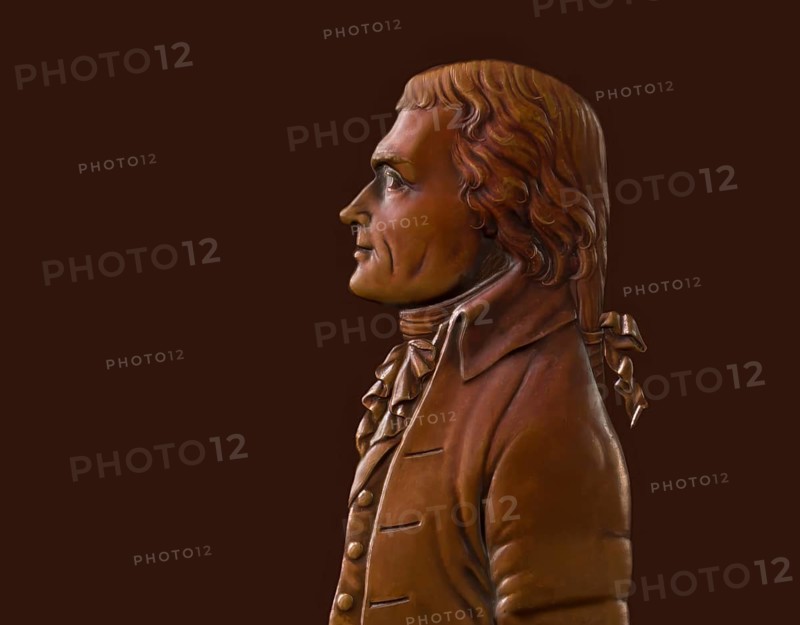 Portrait of Thomas Jefferson, 1743 - 1826, third president of the United States and principal author of the Declaration of Independence, digitally optimized based on a Bronze Medal by Johann Mathias Reich, 1801