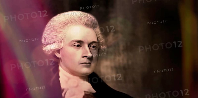 Portrait of Thomas Jefferson, 1743 - 1826, third president of the United States and principal author of the Declaration of Independence, digitally optimized