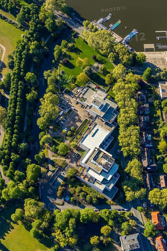 Aerial view, LBS Westdeutsche Landesbausparkasse, Münster, Münsterland, North Rhine-Westphalia, Germany, DE, Europe, commercial location, Himmelreichallee, aerial view, aerial photography, aerial photography, Sparkasse, overview, bird's-eye view, overview