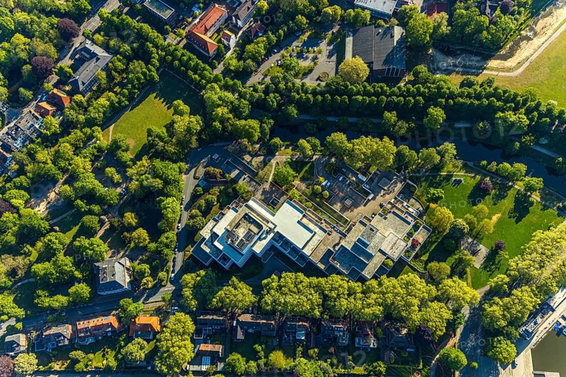 Aerial view, LBS Westdeutsche Landesbausparkasse, Münster, Münsterland, North Rhine-Westphalia, Germany, DE, Europe, commercial location, Himmelreichallee, aerial view, aerial photography, aerial photography, Sparkasse, overview, bird's-eye view, overview