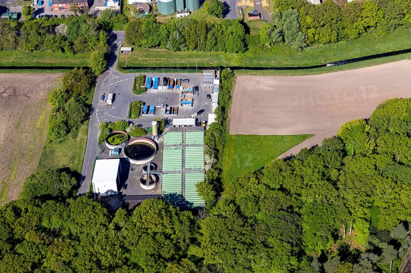 Aerial view, Central Landfill II, Reiling MS-Recycling, Abfallwirtschaftsbetriebe Münster, Recyclinghof Entsorgungszentrum Münster, Münster, Münsterland, North Rhine-Westphalia, Germany, waste storage, DE, landfill, Europe, aerial photograph, aerial photography, aerial photography, overview, bird's-eye view, bird's-eye view, overview
