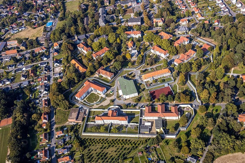 Aerial view, LWL Centre for Forensic Psychiatry Lippstadt, Eickelborn, Lippstadt, Soest district, North Rhine-Westphalia, Germany, Treatment of offenders due to mental illness, DE, Eickelbornstraße, Europe, Specialist clinic, Healthcare, Clinic, clinic grounds, Kreis-Soest-Buch, KreisSoestBuch, aerial view, aerial photography, aerial photography, forensic clinic, medical facility, medical help, overview, bird's-eye view, forensic clinic, overview, medical care