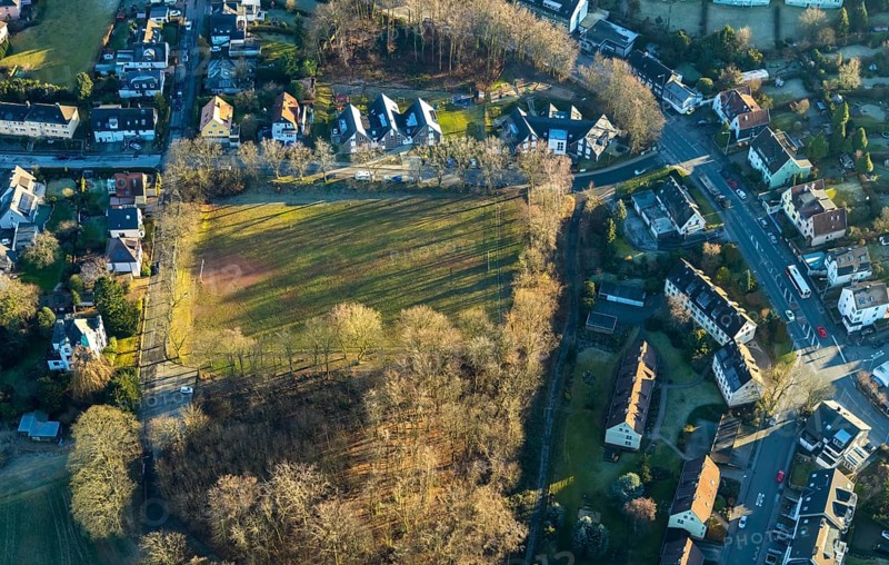 Aerial view, sports field Wilhelmshöhe, Grothestraße, Schwelm, Ruhr area, North Rhine-Westphalia, Germany, DE, Europe, football field, aerial view, aerial photography, aerial photography, sports, sports field, sports facility, overview, bird's-eye view, overview