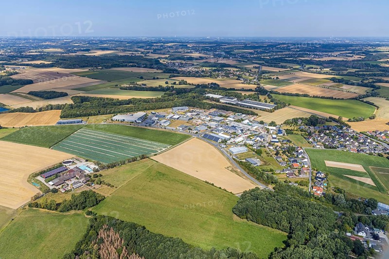 Aerial view, local view Holzen, agricultural business Am Riekenbrauck, BEGA Gantenbrink-Leuchten company campus, Menden, Sauerland, Märkischer Kreis, North Rhine-Westphalia, Germany, DE, Europe, distant view, property tax, real estate, agriculture, agricultural fields, agricultural business, aerial view, aerial photography, aerial photography, photovoltaic, photovoltaic system, solar, solar system, solar energy, solar energy, overview, bird's-eye view, meadows and fields, residential area, housing and living, residential area, residential buildings, residential quality, residential neighbourhood, housing estate, birds-eyes view, overview