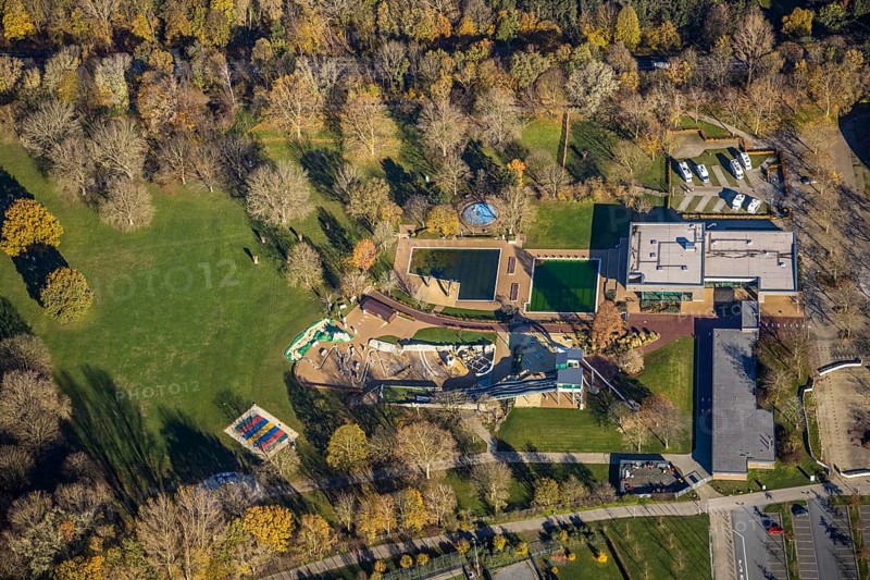 Aerial photo, ENNI Solimare, Moers-Vinn, Mörs, Ruhr area, North Rhine-Westphalia, Germany, bathing establishment, bathing resort, DE, Europe, outdoor pool, leisure activities, indoor pool, aerial photo, aerial photography, aerial photography, swimming pool, swimming pool, overview, bird's-eye view, overview