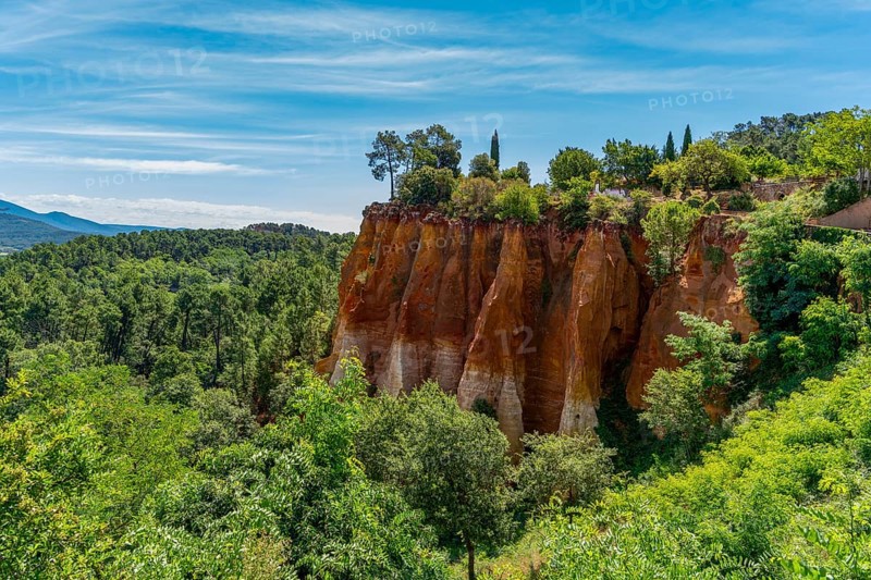 Impression around Roussillon, a commune in the Vaucluse department of the Provence region in southern France
