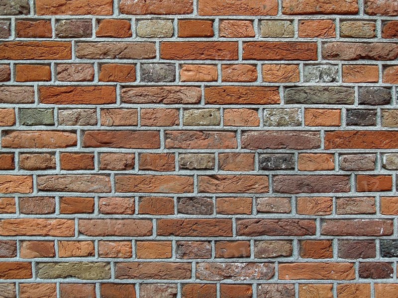 Full frame reddish brick wall background