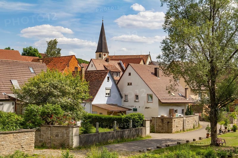 Impression of Berlichingen in southern Germany at summer time