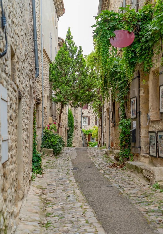 Scenery in Vaison-la-Romaine, a town in the Vaucluse department in the Provence region in southeastern France