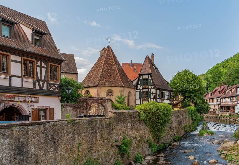 Impression of Kaysersberg, a historical town and former commune in Alsace in northeastern France