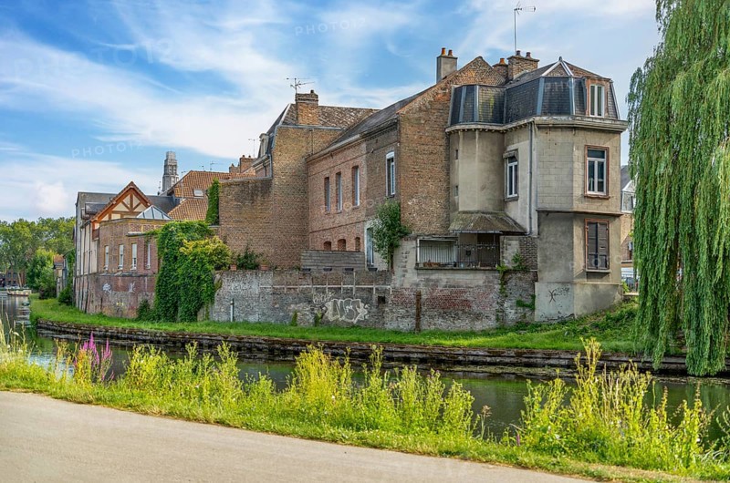 Impression of Amiens, a city and commune in northern France. It is the capital of the Somme department in the region of Hauts-de-France